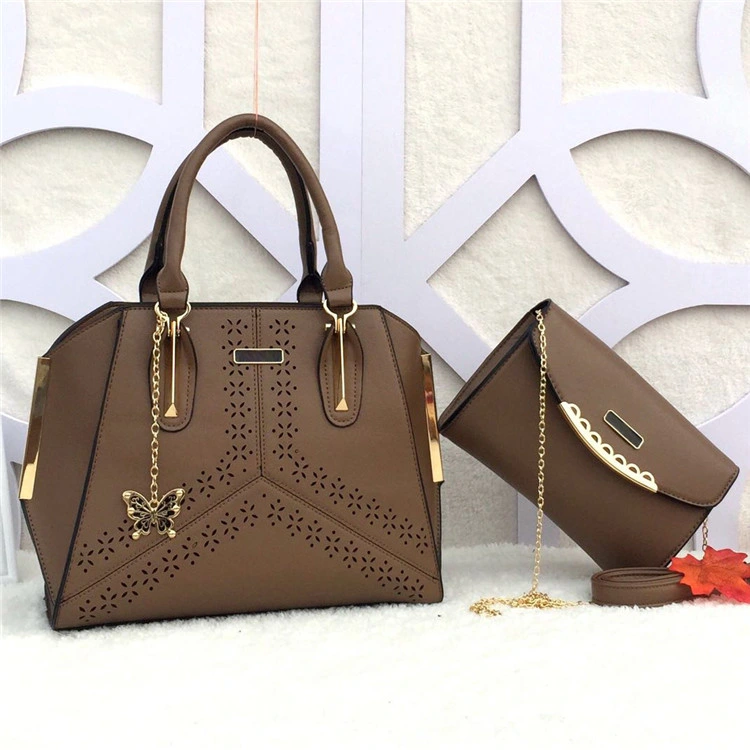 2018 Latest Big PU Leather Lady Handbag Bag Set Sh616